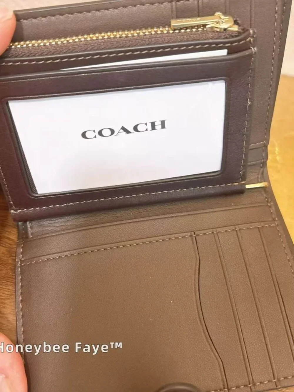 NWT Coach 2-In-1 Wallet CCL71 Gold/Espresso